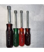 Vintage Xcelite Nut Driver Lot of 4  No. 7, 9, 11, 14 Made in USA - $19.31