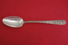 Repousse by Kirk Sterling Silver Platter Spoon 925-1000 very unique 11 3/4&quot; - £786.92 GBP
