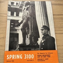 SPRING 3100 NYPD MAGAZINE FEBRUARY1968 - $134.09 MXN