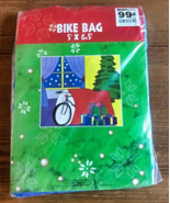 Jumbo Bike Blue Gift Bag Oversized Bicycle Present Bag Gift Wrap Bag 5&#39; ... - £7.88 GBP