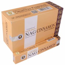 Vijayshree Golden Nag Cinnamon Agarbatti Perfume Incense Sticks 180Gms,12 Boxes  - £18.27 GBP
