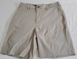 NWT Roundtree &amp; Yorke Performance Brown Shorts Mens Size 34 - £13.00 GBP