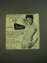 1974 Frederick&#39;s of Hollywood Lingerie Ad - Take a round trip to hollywood - £14.72 GBP