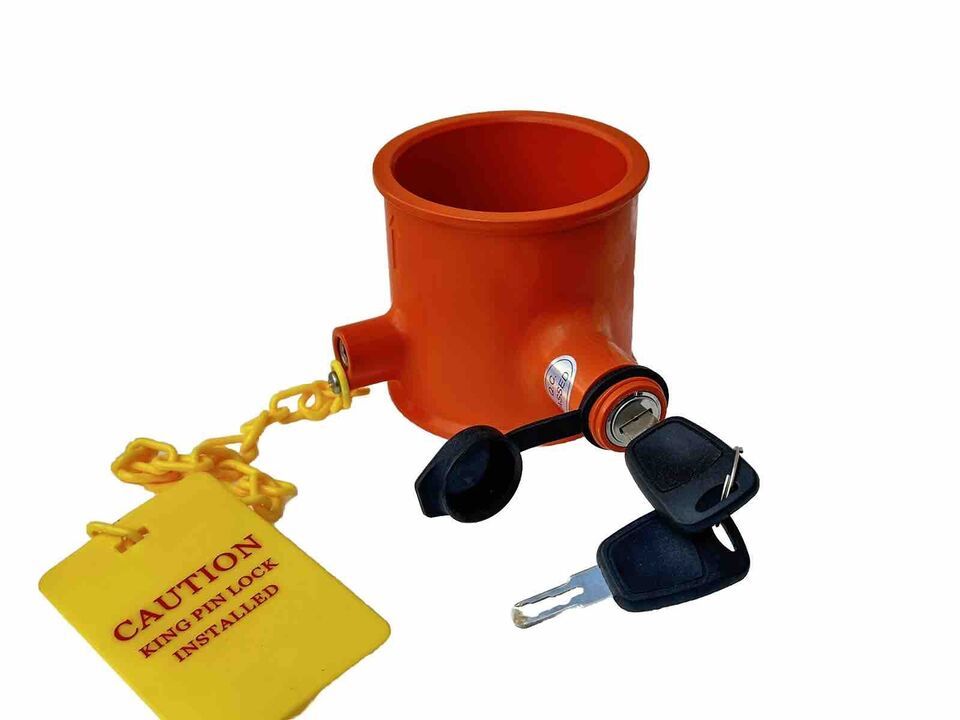 5th Wheel Anti theft KING PIN Lock Secure Container Trailer RV  Camper T... - $18.69