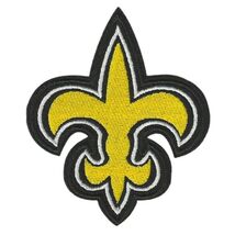 NEW OELEANS SAINTS IRON ON PATCH Sports Football Team Embroidered Fleur ... - $63.70 MXN