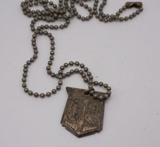 Our Lady Mt. Carmel Religious Medallion Pendant Necklace - £19.45 GBP