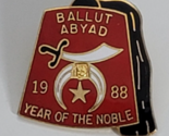 1988 Ballut Abyad Fez New Mexico Masonic Shriners Yr Noble Vintage Lapel... - £7.96 GBP