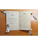 Religious Communion Diner Menu Card 1912 France French Christian - $16.55