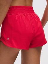 LULULEMON HOTTY HOT HIGH RISE SHORT 2.5”~LULU RED ~0 2 4 6 8 10 12 14 NWT - $99.98