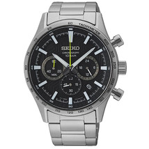 Seiko Men&#39;s Classic Black Dial Watch - SSB413P1 - £153.07 GBP