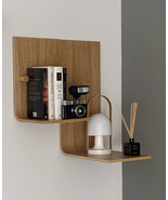 Curved shelves J, wall wooden shelves, modular shelf, wall shelving system  - $180.00+