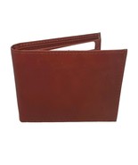 Mens Bi-fold Burgundy Genuine Cow Leather Double Bills Compartment Wallet - €8,43 EUR