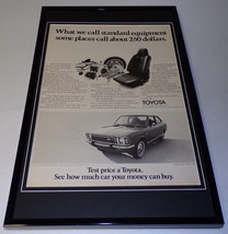 1972 Toyota Corolla 1600 Framed 11x17 ORIGINAL Vintage Advertising Poster - $69.29