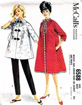Vintage 1962 Misses' ROBE or JACKET & PANTS McCall's Pattern 6588-m Size 12 - £9.59 GBP