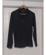 Patagonia Capilene Women&#39;s Medium M Midweight 1/4 Zip Base Layer Black - $42.62 CAD
