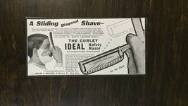 Vintage 1904 The Curley Ideal Safety Razor J. Curley &amp; Brother Original ... - $6.64