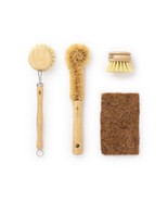 PLANT OATH | Bamboo Dish Brush Set #24 | Eco-Conscious Kitchen Cleaning Set - $455.99 MXN