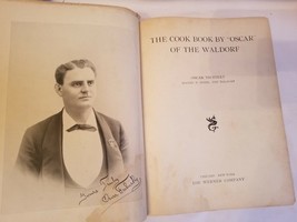 Antique 1889 Cook Book by Oscar of the Waldorf by Oscar Tschirky Rare  - $252.45