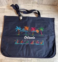 Florida Souvenir Tote Bag Palm Trees Blue New With Tags *Read* - £11.88 GBP