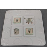 Pfaltzgraff Portfolio NATUREWOOD PATTERN Ceramic Trivet MADE IN USA - $27.12 CAD