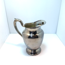 Vintage Oneida Silver Plated Water Pitcher Jug with Ice Lip USA Wm. A Rogers - £11.64 GBP