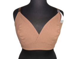 Lane Bryant Cacique Brown Ribbed Stretchy Pullover Bralette Plus Size 22-24 - £23.59 GBP