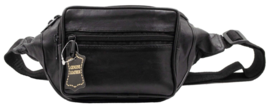 Genuine Leather Fanny Pack Multi Zippered Waist Bag Hip Belt Pouch - £9.71 GBP