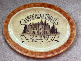 Certified International Chateau d’Innes Cabernet Wine  Oval Ceramic Platter Tray - £18.52 GBP