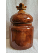 Good Earth Pottery RICHIE WATTS Large Canister With FROG Finial SIGNED 2003 - £55.32 GBP