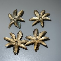 Sarah Coventry Vintage Palm Leaf Earrings - £7.80 GBP