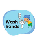 Durus School Outdoor Floor Memory Jogger - Wash Hands - £38.33 GBP