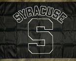 Syracuse Orange Logo Flag 3x5 ft Black Sports Banner Man-Cave Garage - £12.63 GBP