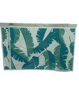Wipe Clean Indoor Outdoor Placemat Set of 2 Blue Green Palm Leaf Tropica... - $8.14 CAD