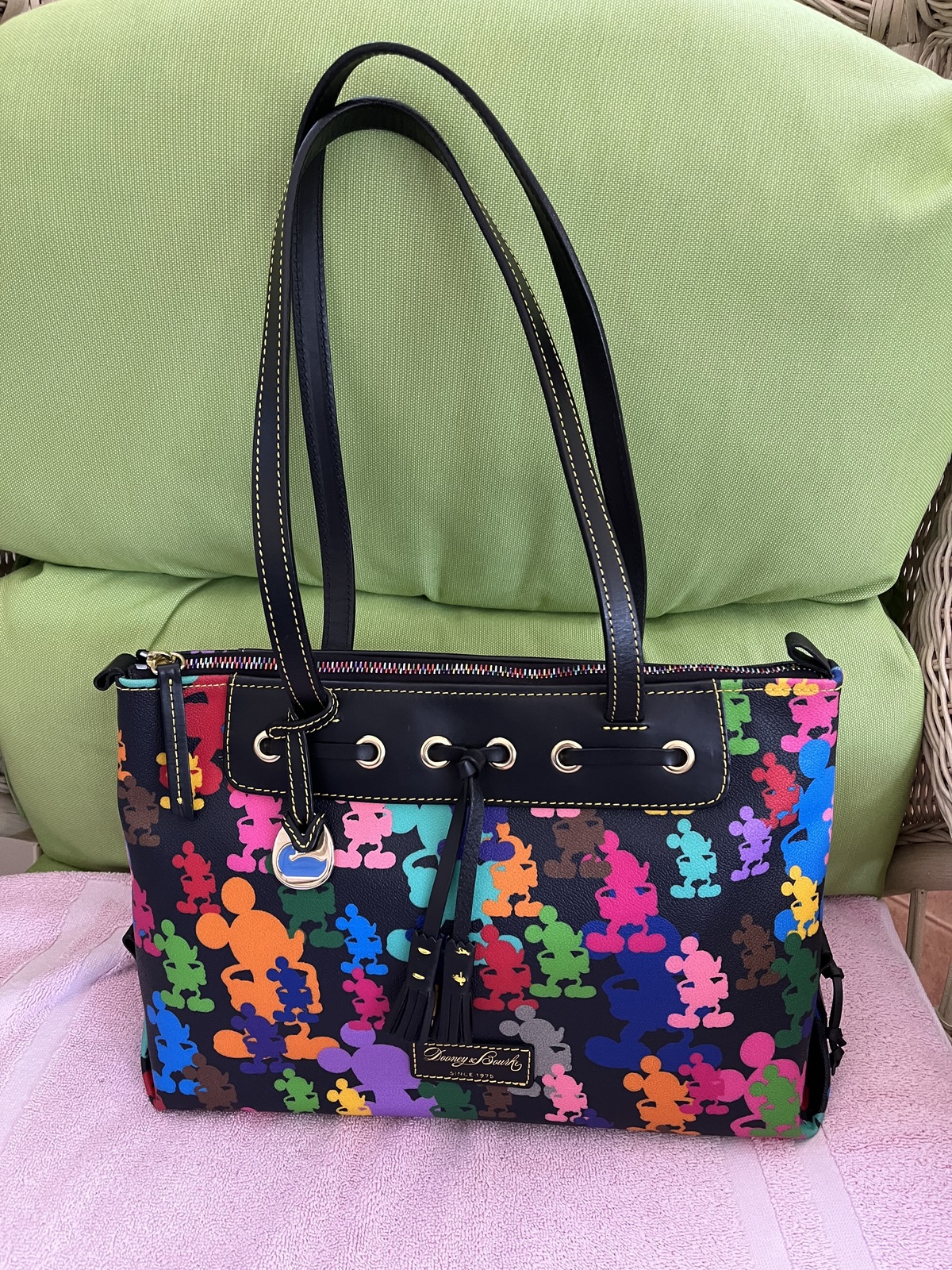 PRE OWNED/DOONEY &amp; BOURKE/MICKEY WONDERS/TASSEL BAG - $350.00