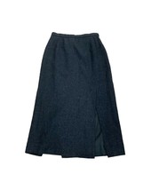 Vintage Pendleton Womens Skirt Size 8 Charcoal Gray Pure Wool Pencil Skirt Flaws - £11.87 GBP