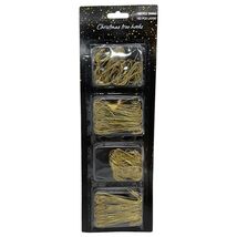 300 Small and Large Gold Metal Christmas Tree Ornament Hooks for Decorat... - $10.98