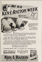 1933 Print Ad Ken-L-Ration Canned Horse Dog Food Puppies Eat Chappel Rockford,IL - £10.60 GBP