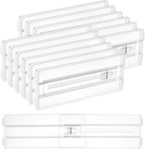 Space-saving Drawer Organizers - 12 Clear Adjustable Dividers for Tidy S... - $65.29