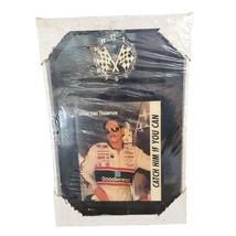 Dale Earnhardt Wall Clock Picture Catch Me If You Can Vtg New Sealed - $35.59