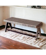 Handmade Bone inlay stripe pattern Bench - $38,472.50 MXN