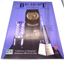 Big Eight 8 Baseball Tournament Program 1995 OU Kansas OSU K State Iowa Nebraska - £29.72 GBP