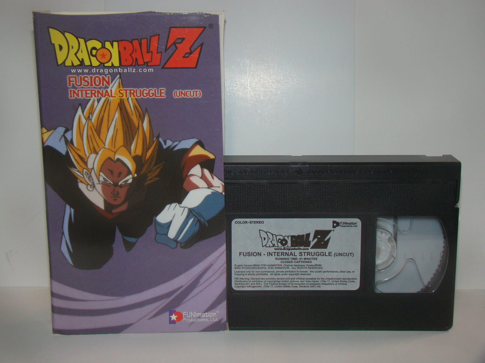 DRAGON BALL Z - FUSION - INTERNAL STRUGGLE (UNCUT) (VHS) - $10.00