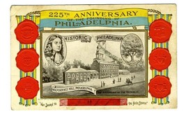 225th Anniversary Philadelphia Pennsylvania Postcard Independence Hall 1908 - $19.78