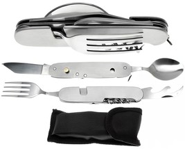 7-In-1 Stainless Steel Multi Function Camping Tool Utensils Knife Spoon ... - $236.99 MXN