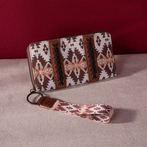 Vintage Cotton And Linen Printed Bohemian Style Lady Hand-carrying Wallet Card H - £17.57 GBP