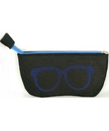 NEW Soft Strong Felt BLACK /BLUE Case with Zipper for all Sunglasses /Ey... - $4.75