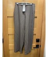 NWT Eileen Fisher Pants Size Small Wool Challis Taupe Brown  Hem 27 3/4 ... - $46.40