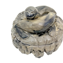 Seal Figurine Trinket Box Signed Thorn Canada Resin Reproduction Statue ... - £20.07 GBP