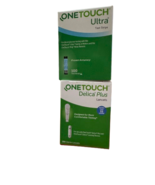 *100 One Touch Ultra Blue Diabetic Blood Glucose Test Strips With Lancets 11/24+ - $43.51