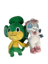 Pokemon Eevee Sylveon &amp; Jakks Pansage 2001 Reversible Plush Stuffed Toy ... - £10.55 GBP